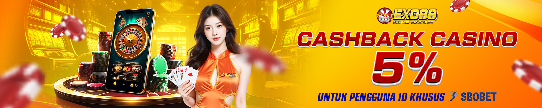 CASHBACK CASINO 5% KHUSUS SBOBET
